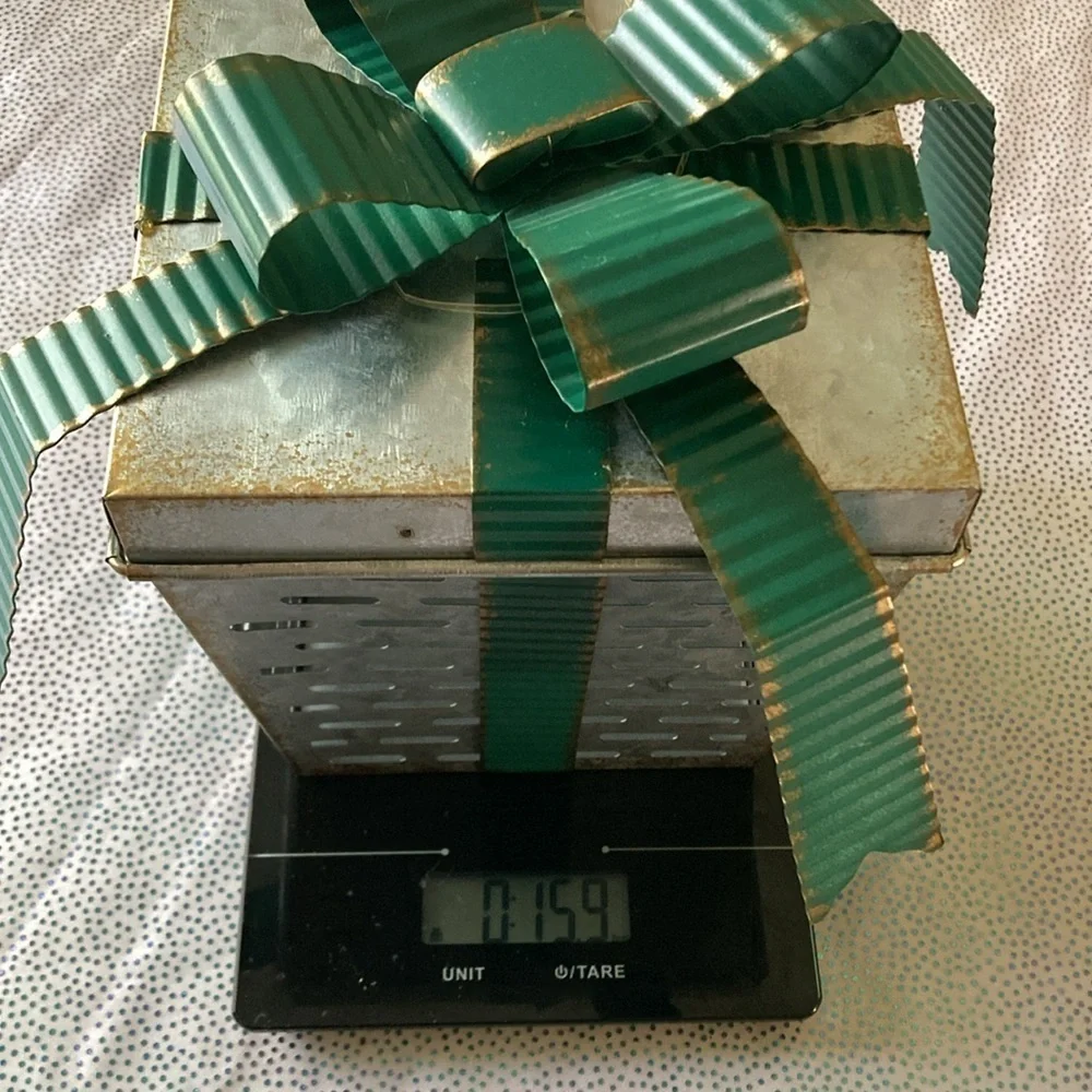 Ashland Christmas holiday spice tabletop decor iron new silver green